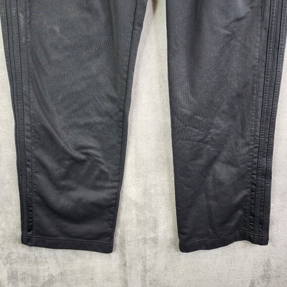 Mens Black Adidas track pants Athletic Casual Side zip pocket Size L - Picture 2 of 14